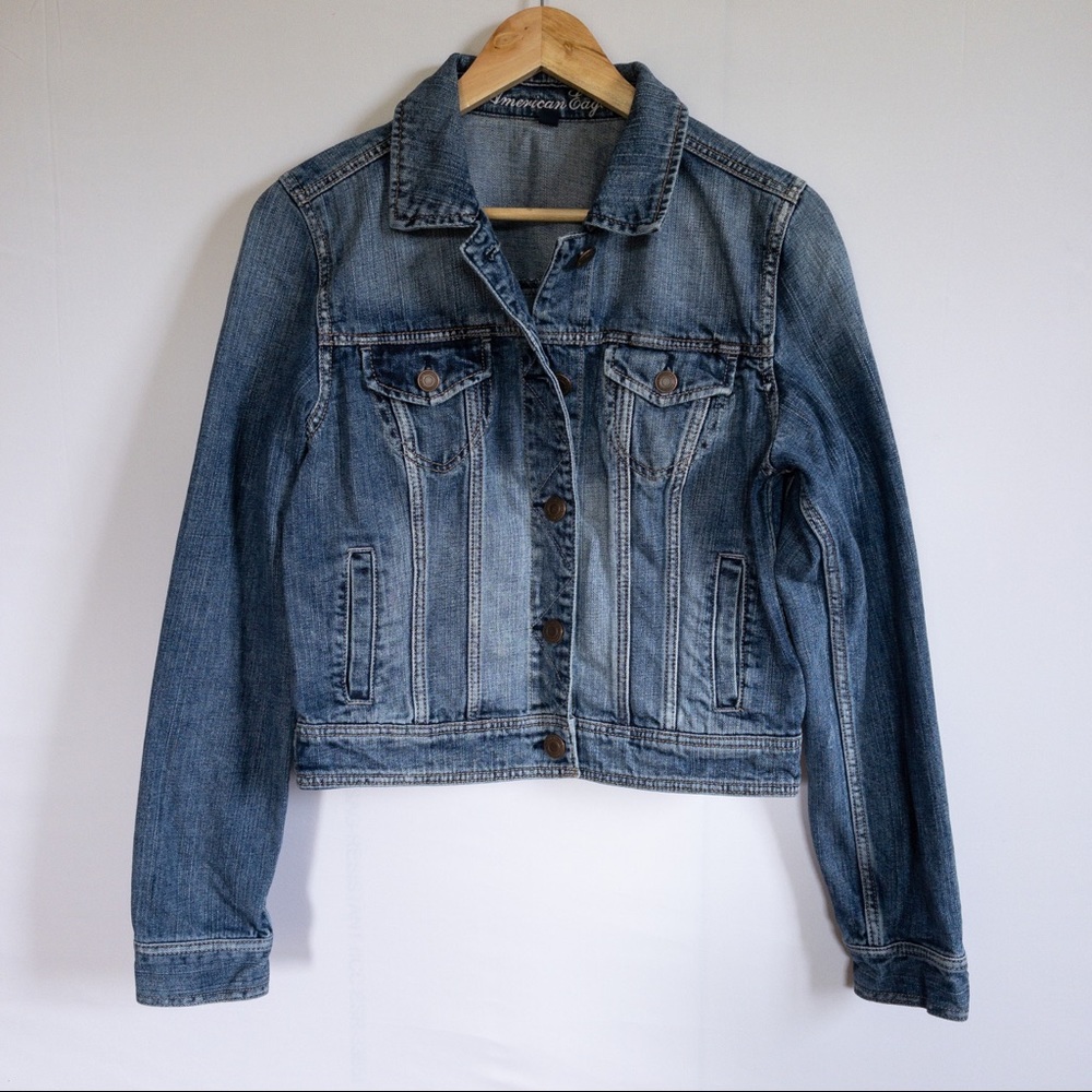 American Eagle Outfitters AE Denim Jean Jacket Size Large